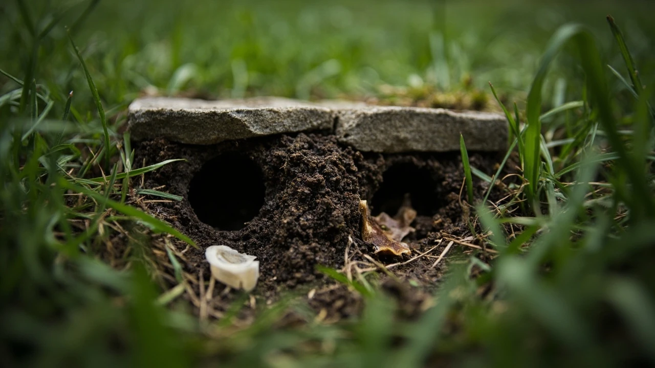 Two small ground openings compared for the chipmunk holes vs snake holes identification guide